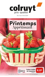 Catalogue Supermarchés Colruyt en cours à Sainte-Savine et alentours, Un Printemps Appétissant, 8 pages, 02/05/2024 - 06/05/2024
