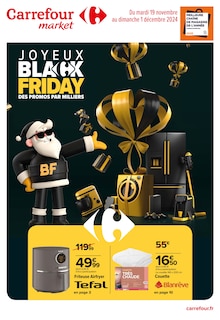 Prospectus Carrefour Market à Bréal-sous-Montfort, "JOYEUX BLACK FRIDAY", 18 pages de promos valables du 19/11/2024 au 01/12/2024