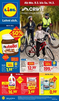 Lebensmittel Angebot im Lidl Prospekt, gültig von 09.03.2026 bis 14.03.2026 Lebensmittel Angebot im aktuellen Lidl Prospekt auf Seite 1