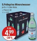 Mineralwasser von S.Pellegrino im aktuellen V-Markt Prospekt für 4,99 €