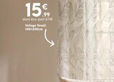 Voilage Tenali en promo chez Maxi Bazar Caluire-et-Cuire à 15,99 €