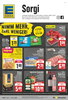 Pizza im EDEKA Prospekt "Aktuelle Angebote" mit 24 Seiten (Moers)