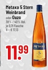 5 Stern Weinbrand Angebote von Metaxa bei Trinkgut Rosenheim für 11,99 €