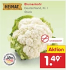 Blumenkohl von HEIMAT für 1,49 € bei Netto Marken-Discount im Angebot Blumenkohl von HEIMAT im aktuellen Netto Marken-Discount Prospekt