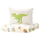 Bettwäsche-Set, 2-teilig Dinosaurier/weiß Angebote von JÄTTELIK bei IKEA Aachen für 23,99 €