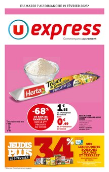 Catalogue U Express à Paris cette semaine, valable du 07/02/2023 au 19/02/2023 Prospectus U Express à Paris, "U Express", 16 pages de promos valables du 07/02/2023 au 19/02/2023