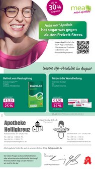 Aktueller mea - meine apotheke Prospekt "Unsere August-Angebote" Seite 1 von 4 Seiten für Trier