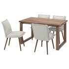 Aktuelles Tisch und 4 Stühle Eichenfurnier braun las./Kilanda hellbeige Angebot bei IKEA in Remscheid ab 868,96 €