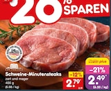 Aktuelles Schweine-Minutensteaks Angebot bei Netto Marken-Discount in Remscheid ab 2,49 €