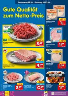 Gulasch im Netto Marken-Discount Prospekt "Aktuelle Angebote" mit 75 Seiten (München)