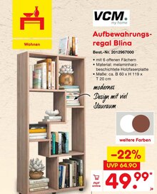 Aufbewahrungsregal Blina bei Netto Marken-Discount in Hückelhoven Aufbewahrungsregal Blina im Angebot bei Netto Marken-Discount Hückelhoven für 49,99 €