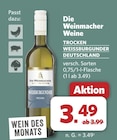 Weissburgunder Trocken von Die Weinmacher für 3,49 € bei combi im Angebot Weissburgunder Trocken von Die Weinmacher im aktuellen combi Prospekt