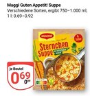 Guten Appetit! Suppe Angebote von Maggi bei GLOBUS Neubrandenburg für 0,69 €