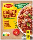Fix Spaghetti Bolognese von Maggi für 0,44 € bei REWE im Angebot Fix Spaghetti Bolognese von Maggi im aktuellen REWE Prospekt