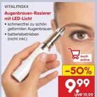 Augenbrauen-Rasierer mit LED-Licht von Vitalmaxx im aktuellen Netto Marken-Discount Prospekt