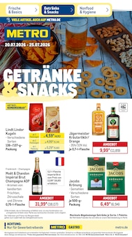 Jacobs im aktuellen METRO Prospekt (Heilbronn) Jacobs im METRO Prospekt "Wochenangebote Getränke&Snacks" mit 51 Seiten (Heilbronn)