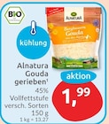 Gouda gerieben von Alnatura für 1,99 € bei budni im Angebot Gouda gerieben von Alnatura im aktuellen budni Prospekt
