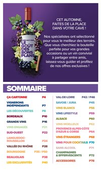 Catalogue de la semaine "FOIRE AUX VINS" avec 2 pages, valide du 21/09/2026 au 05/10/2026 pour Rambouillet et alentours Prospectus de la semaine "FOIRE AUX VINS" avec 2 pages, valide du 21/09/2026 au 05/10/2026 pour Rambouillet et alentours