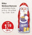 Weihnachtsmann von Milka im aktuellen V-Markt Prospekt