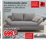Aktuelles Funktionssofa Jano Angebot bei Die Möbelfundgrube in Trier ab 699,99 €