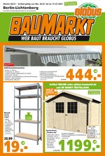 Globus-Baumarkt Prospekt "WER BAUT BRAUCHT GLOBUS", 16 Seiten, 25.07.2021 - 31.07.2021 Globus-Baumarkt Prospekt "WER BAUT BRAUCHT GLOBUS", 16 Seiten, 25.07.2021 - 31.07.2021
