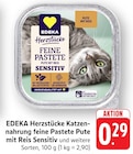 Aktuelle Pute Angebote bei EDEKA in Frankfurt (Main) Aktuelles Herzstücke Katzennahrung feine Pastete Pute mit Reis Sensitiv Angebot bei EDEKA in Frankfurt (Main) ab 0,29 €