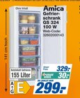 Gefrierschrank GS 324 100 W Angebote von Amica bei expert Nordhausen für 299,00 €