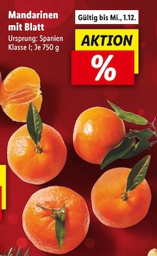 Mandarinen mit Blatt Angebot in Mudersbach, Sieg im aktuellen Prospekt bei Lidl in Mudersbach, Sieg