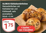 Aktuelles Kürbiskernbrötchen Angebot bei GLOBUS in Krefeld ab 1,75 €