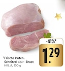Frische Puten-Schnitzel bei EDEKA im Prospekt "" für 1,29 €