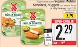 Vegane Mühlen Schnitzel im EDEKA Prospekt Vegane Mühlen Schnitzel von Rügenwalder Mühle im aktuellen EDEKA Prospekt für 2,29 €