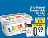 Original Brotaufstrich im EDEKA Prospekt Original Brotaufstrich von Lätta im aktuellen EDEKA Prospekt für 0,99 €