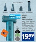 Turbo-Handventilator im ALDI SĂD Prospekt Turbo-Handventilator von Ambiano im aktuellen ALDI SĂD Prospekt fĂŒr 19,99 âŹ