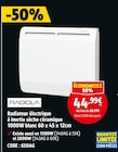 Promo Radiateur électrique à inertie sèche céramique 1000W à 44,99 € dans le catalogue Screwfix à Tilloy-lès-Mofflaines