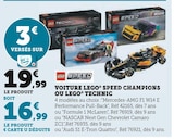 Voiture LEGO Speed Champions ou LEGO Technic - LEGO en promo chez Super U Lyon à 16,99 €