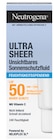 Ultra Sheer Sonnenschutzfluid LSF 50 oder Oil Control LSF 50+ von Neutrogena für 11,99 € bei Rossmann im Angebot Ultra Sheer Sonnenschutzfluid LSF 50 oder Oil Control LSF 50+ von Neutrogena im aktuellen Rossmann Prospekt