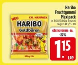 Aktuelle Haribo Angebote bei EDEKA in Ingolstadt Aktuelles Fruchtgummi Maxipack Angebot bei EDEKA in Ingolstadt ab 1,15 €