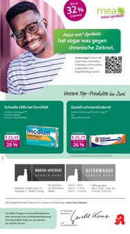 Aktueller mea - meine apotheke Prospekt "Unsere Juni-Angebote" Aktueller mea - meine apotheke Prospekt