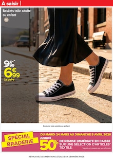 Promotion Lessive dans le prospectus Carrefour, valable du 24/03/2026 au 06/04/2026 Promo Lessive dans le catalogue Carrefour du moment à la page 84