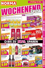 Coca Cola im Norma Prospekt in Hilden Aktueller Norma Prospekt mit Coca Cola, "Mehr fürs Geld", Seite 15