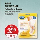 EXPERT CARE Fußmaske in Socken von Scholl im aktuellen V-Markt Prospekt für 3,99 €