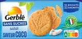 Sablé Saveur Coco Sans Sucres - Gerblé en promo chez Intermarché Super Sablé Saveur Coco Sans Sucres - Gerblé dans le catalogue Intermarché Super