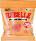 Bonbons cœurs goût pêche - REBELLE à 1,12 € dans le catalogue Intermarché Super