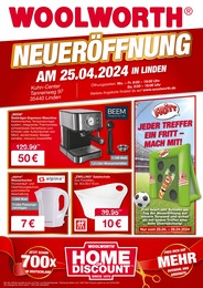 Woolworth Prospekt "NEUERÖFFNUNG IN LINDEN!" für Wetzlar, 12 Seiten, 25.04.2024 - 25.04.2024