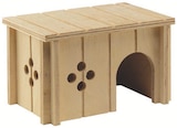 Maisonnette en bois pour hamster en promo chez Botanic Maisonnette en bois pour hamster dans le catalogue Botanic