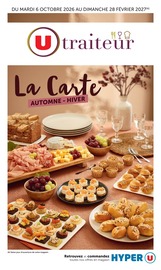 Catalogue Hyper U à Brie-Comté-Robert cette semaine, valable du 06/10/2026 au 28/02/2027 Prospectus Hyper U à Brie-Comté-Robert, "U traiteur", 44 pages de promos valables du 06/10/2026 au 28/02/2027