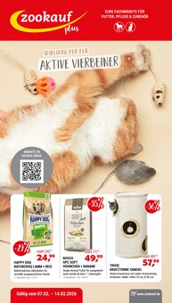 Zookauf Prospekt Spielspaß pur für aktive Vierbeiner mit 4 Seiten