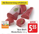 Best Beef Rinderfilets Angebote bei E center Esslingen für 5,55 €