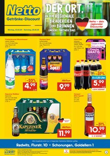 Cola im aktuellen Netto Marken-Discount Prospekt (Schonungen) Cola im Netto Marken-Discount Prospekt "DER ORT, AN DEM DU IMMER AUSGEZEICHNETE PREISE FINDEST." mit 2 Seiten (Schonungen)