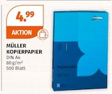 Kopierpapier Angebote von Müller bei Müller Landshut für 4,99 €